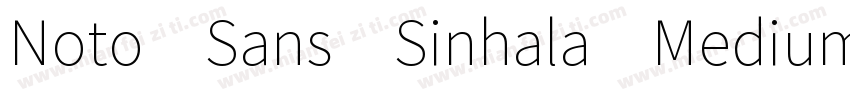 Noto Sans Sinhala Medium字体转换